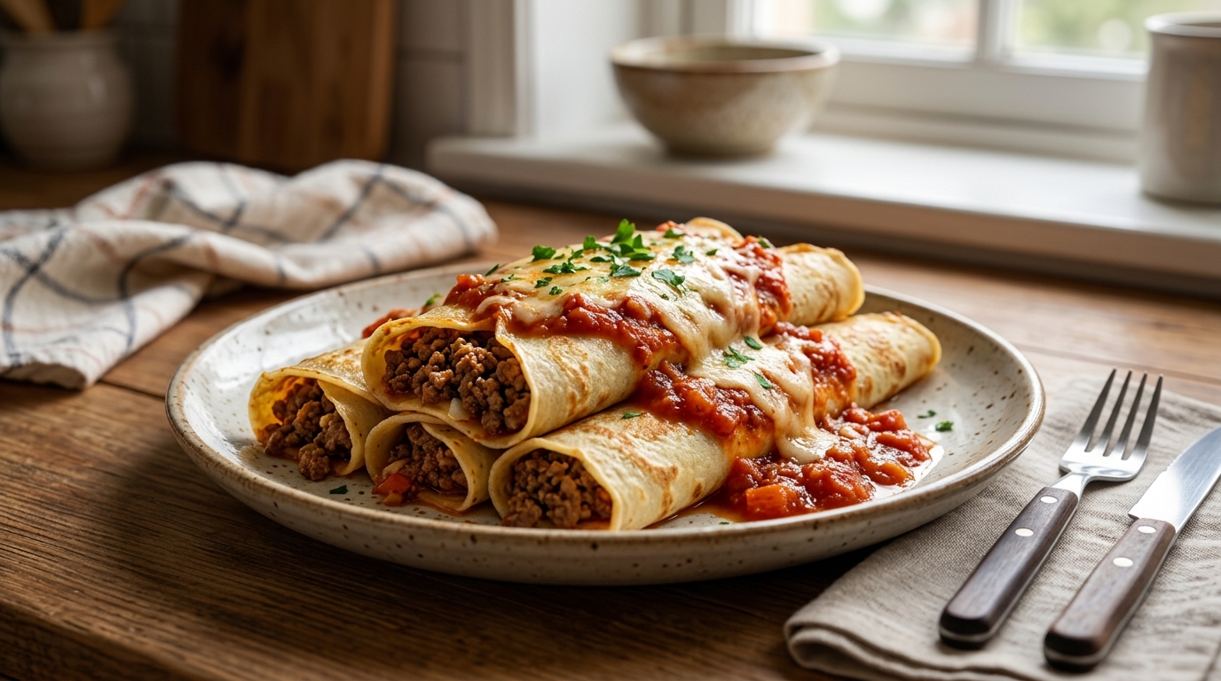 Panqueca de carne moída