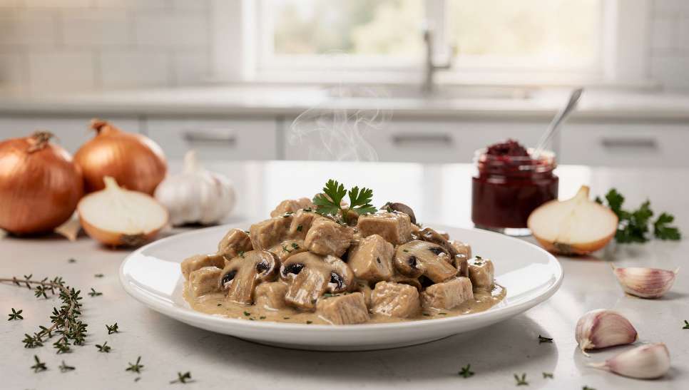 Strogonoff fit de frango