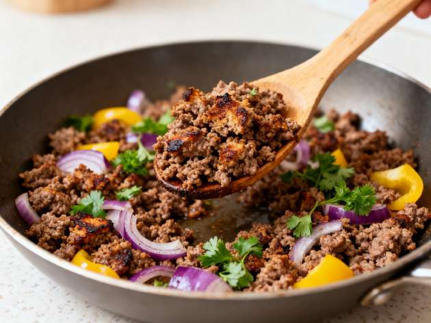 Carne moída temperada para a semana