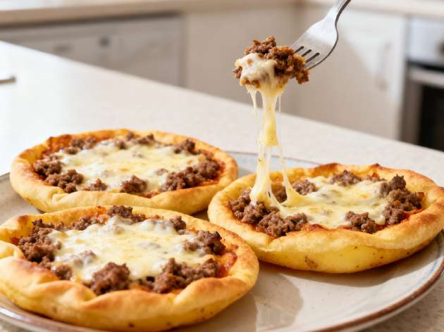 Esfirrinha de batata com carne